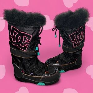 RARE DC Black and Pink Winter Boots